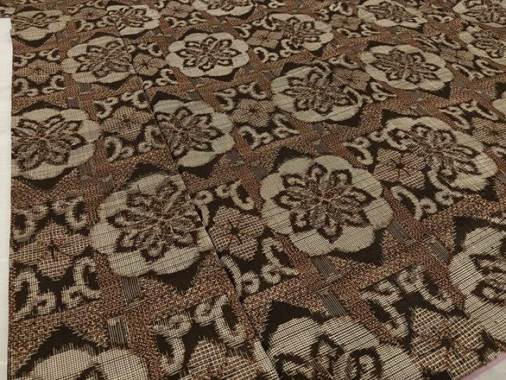 楽天市場】平和屋着物○本場大島紬 アンティーク大島 格子花文 正絹  