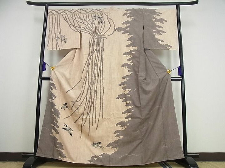 楽天市場】平和屋本店□希少 小紋師 藍田正雄 江戸小紋 訪問着 燕 紬地  