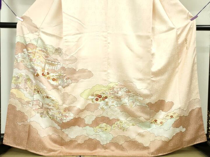 楽天市場】平和屋本店□極上 皇室献上作家 藤井寛 訪問着 駒刺繍 雲 