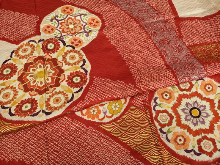 楽天市場】平和屋着物○豪華振袖 駒刺繍 絞り 花丸文 金彩 正絹 逸品  