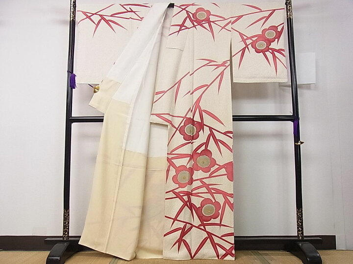 平和屋本店□極上 人間国宝 森口華弘 蒔糊友禅 蒔糊散らし 佐賀錦 六通  