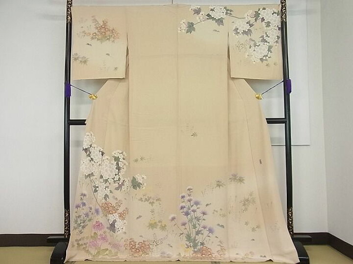 楽天市場】平和屋1□極上 本加賀友禅作家 金子博呂美 訪問着 草花文  