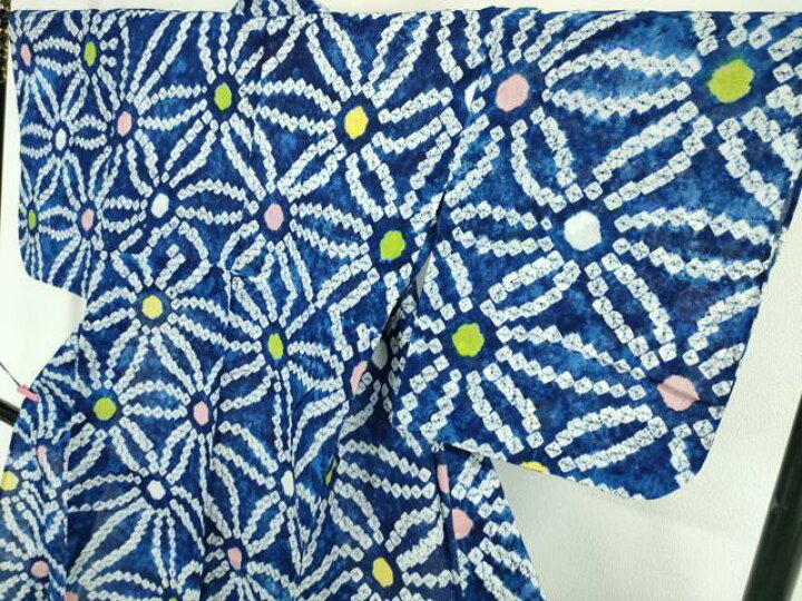 楽天市場】平和屋本店□極上 夏物 浴衣 有松鳴海絞り 花繋ぎ 綿 逸品  