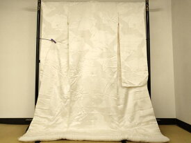 平和屋本店●白打掛　白無垢　和装　婚礼　結婚式　花嫁　神社挙式　飛鶴立波地紋　逸品　AABM0891fw