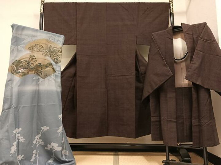 楽天市場】平和屋着物○男性 紬 アンサンブル 長襦袢(無双仕立て  