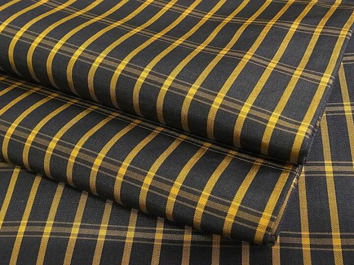 楽天市場】平和屋-こころ店□極上 本場黄八丈 黒八丈 平織 紬 格子  