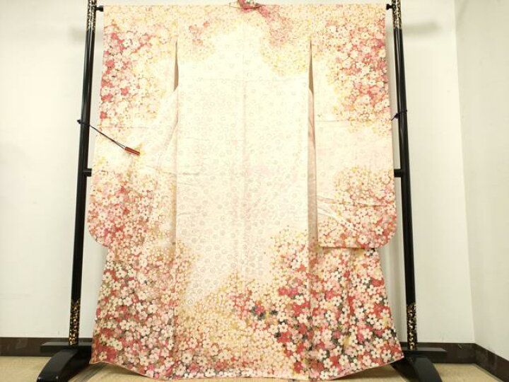 楽天市場】平和屋着物○紫綬褒章 巨匠『岩田専太郎』 振袖 駒刺繍 舞梅 