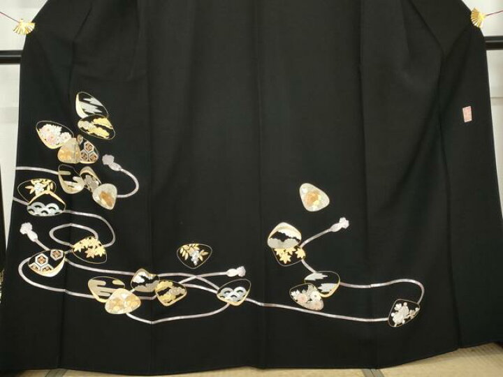 楽天市場】平和屋着物○皇室献上作家 野村静枝 佐賀錦 黒留袖 駒刺繍 