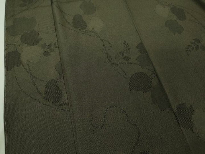 楽天市場】平和屋本店□極上 江戸小紋 角通し 蔦の葉文 黒×利休色 逸品  