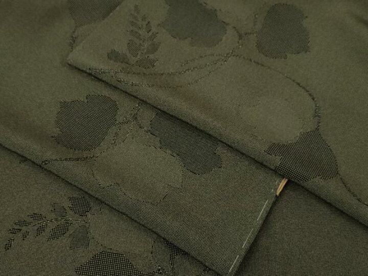 楽天市場】平和屋本店□極上 江戸小紋 角通し 蔦の葉文 黒×利休色 逸品  