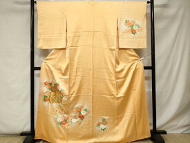 平和屋着物■訪問着　七宝御所車花文　暈し染め　金彩　やまと誂製　正絹　逸品　CABC0526ev