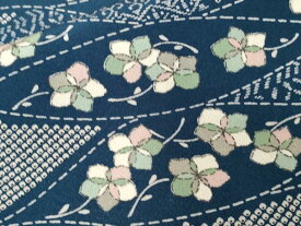 平和屋着物■上質な小紋　舞花文　正絹　逸品　CABC0535ev