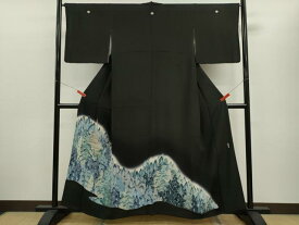 平和屋着物■豪華黒留袖　法隆寺　暈し染め　正絹　逸品　CABD0934ze