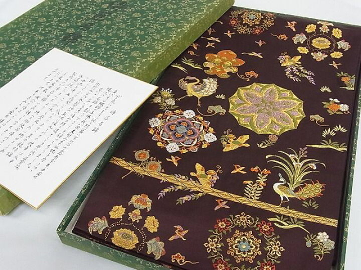 楽天市場】平和屋-こころ店□極上 龍村晋謹製 全通柄袋帯 天平精華文錦 