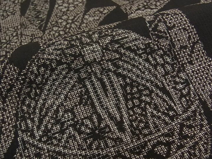 楽天市場】平和屋1□極上 本場大島紬 割り込み絣 短冊花文 逸品 未使用  