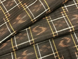 平和屋着物●国指定重要無形文化財 本場久米島紬 手織 正絹 逸品 未使用 AABK8014fy