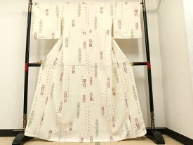 平和屋着物■小紋　花鳥文　洗える着物　AAAW7524ph