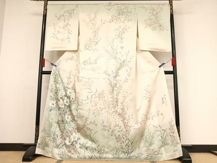 楽天市場】平和屋着物▽京友禅 高林勝司 訪問着 手描き 枝花文 暈し 