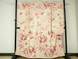 平和屋着物■豪華振袖　駒刺繍　刺繍　飛鶴紅葉文　金糸　正絹　逸品　DAAT7556ob