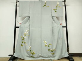 平和屋着物●訪問着 友禅 作家物 枝花文 正絹 逸品 CABH2740ut