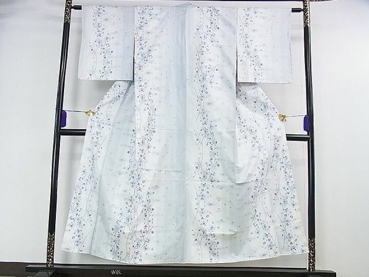 楽天市場】平和屋2□極上 本場大島紬 白大島 白正藍染 桜吹雪 窪田織物  