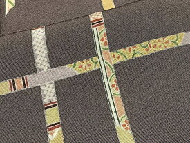 平和屋着物■上質な小紋　吉祥花文　金彩　正絹　逸品　CAAT3467xe