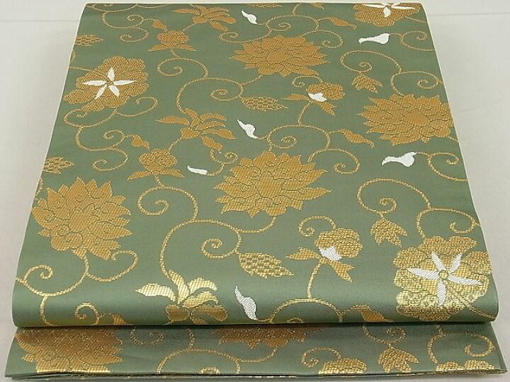 平和屋本店□極上 龍村晋謹製 全通柄袋帯 傅匠名錦 