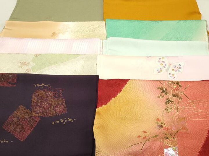 平和屋着物☆和装小物 上質な帯揚げ 10枚セット 逸品 DAAM7522qa  