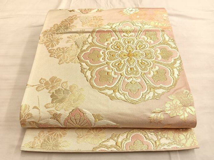 平和屋本店□最高級 明綴れ 袋帯 草花文 金糸 逸品 CYAA0557s4 （平和  