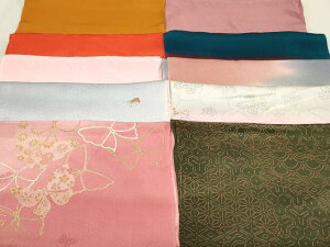 平和屋着物★和装小物 上質な帯揚げ 10枚セット 逸品 DAAM7531qa