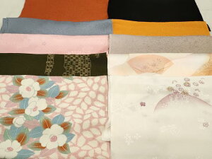 平和屋着物★和装小物 上質な帯揚げ 10枚セット 逸品 DAAM7534qa