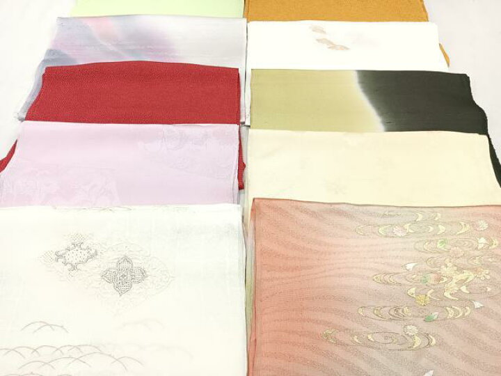 平和屋着物☆和装小物 上質な帯揚げ 10枚セット 逸品 CAAN0864xi 表す 