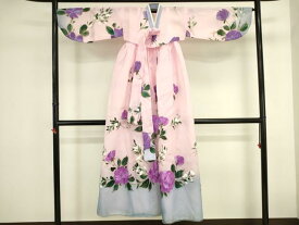 平和屋本店●極上　チマチョゴリ　韓服　民族衣装　手描き　草花　金彩　逸品　DABK2443op