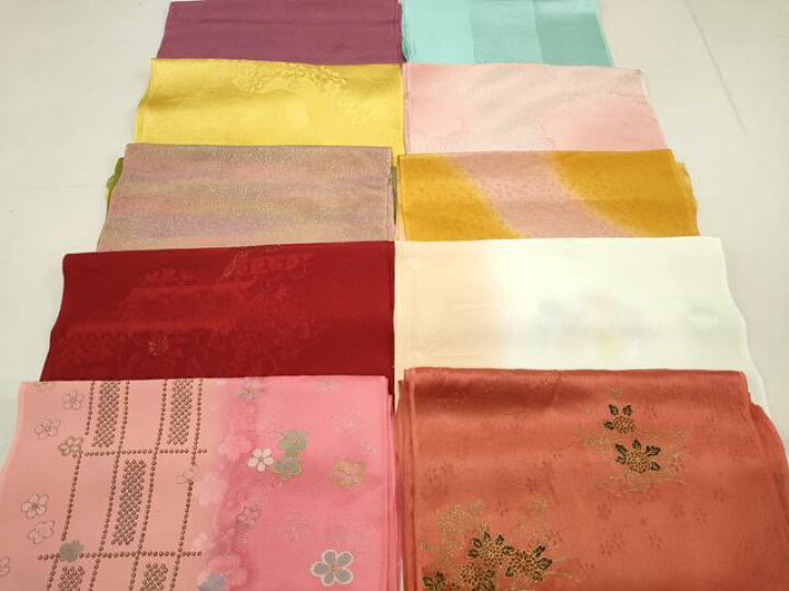 平和屋着物○和装小物 上質な帯揚げ 10枚セット 逸品 CAAM2825xi  