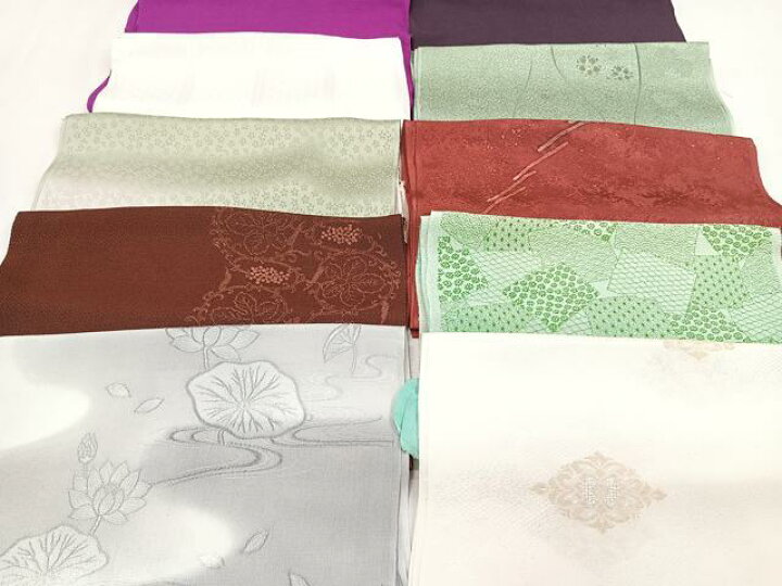 平和屋着物☆和装小物 上質な帯揚げ 10枚セット 逸品 CAAN0803xi 鮮やか 