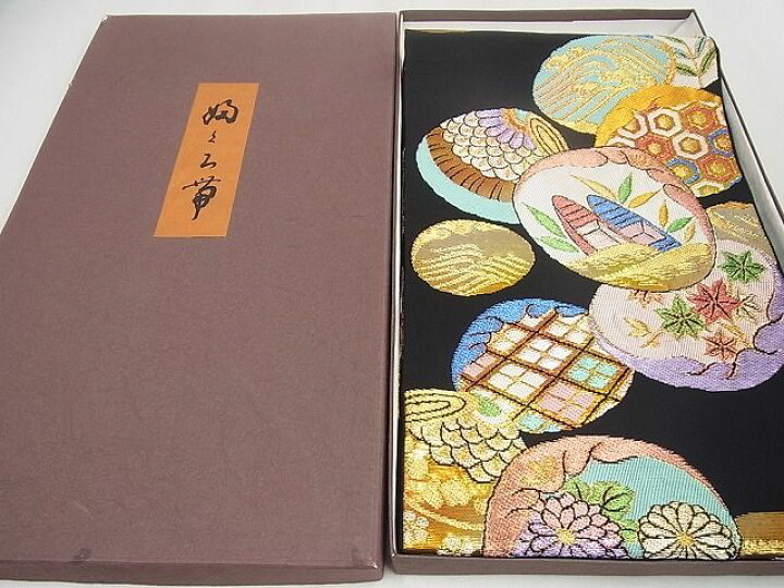 楽天市場】平和屋1□極上 西陣 環美術織物 六通柄 本袋帯 宮貴貝尽文  