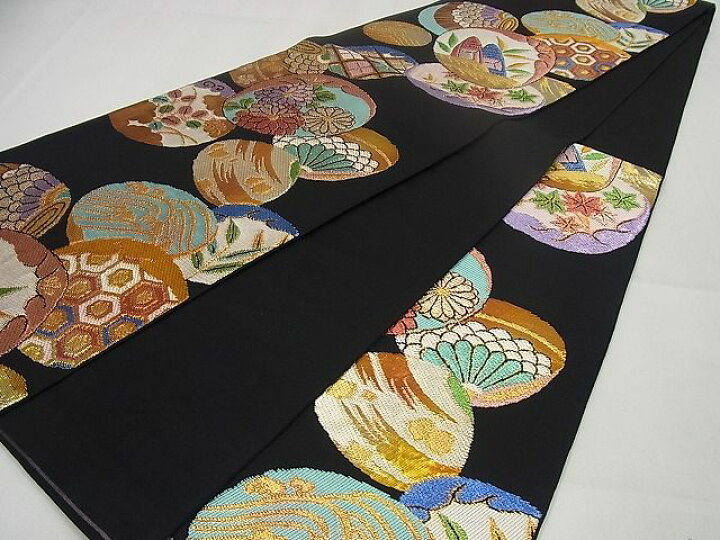 楽天市場】平和屋1□極上 西陣 環美術織物 六通柄 本袋帯 宮貴貝尽文  