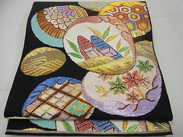 楽天市場】平和屋1□極上 西陣 環美術織物 六通柄 本袋帯 宮貴貝尽文  