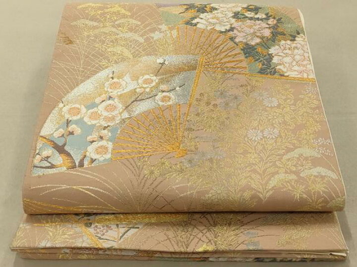 楽天市場】平和屋着物◎六通柄袋帯 作家物 地紙花文 金銀糸 正絹 逸品 