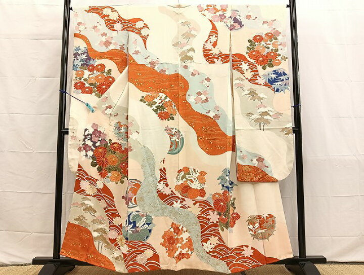 楽天市場】平和屋着物□豪華振袖 駒刺繍 道長花丸文 金彩 正絹 逸品  