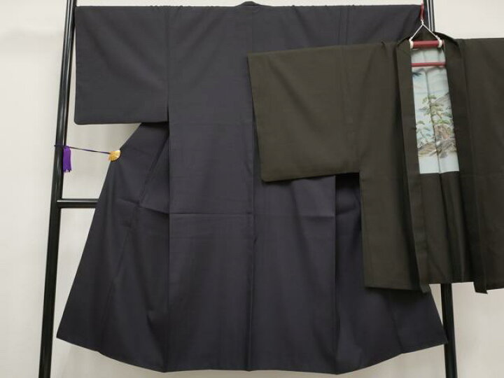 楽天市場】平和屋本店□極上 男性 江戸小紋 羽織セット お召地 角通し  
