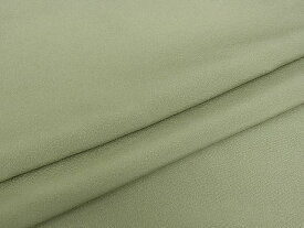 平和屋川間店■上質な色無地　白緑色　着丈159.5cm　裄丈66cm　正絹　逸品　B-ag3088