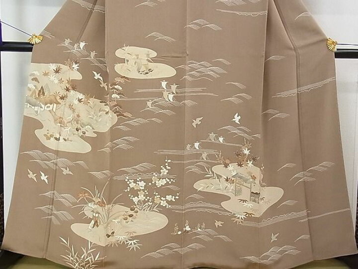 楽天市場】平和屋2□極上 創業460年・千總 訪問着 駒刺繍 御所解吉祥花  