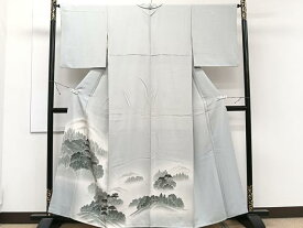 平和屋着物■豪華色留袖　手描き　風景文　暈し染め　正絹　逸品　CAAT6665xi