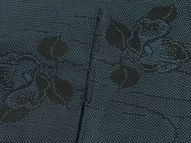 平和屋着物■本場大島紬　9マルキ　流水舞葉文　正絹　逸品　CAAT6667xi