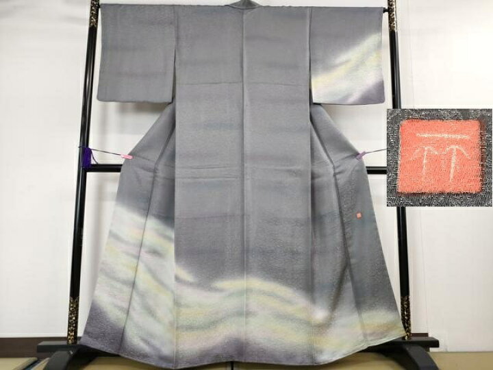 楽天市場】平和屋本店□極上 久保田一竹 幻の辻が花 訪問着 鳳凰笹地紋  