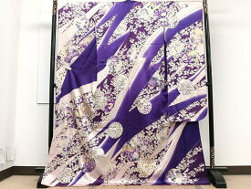 平和屋着物■豪華振袖　刺繍　花丸文　暈し染め　金銀彩　正絹　逸品　CAAT6671xi