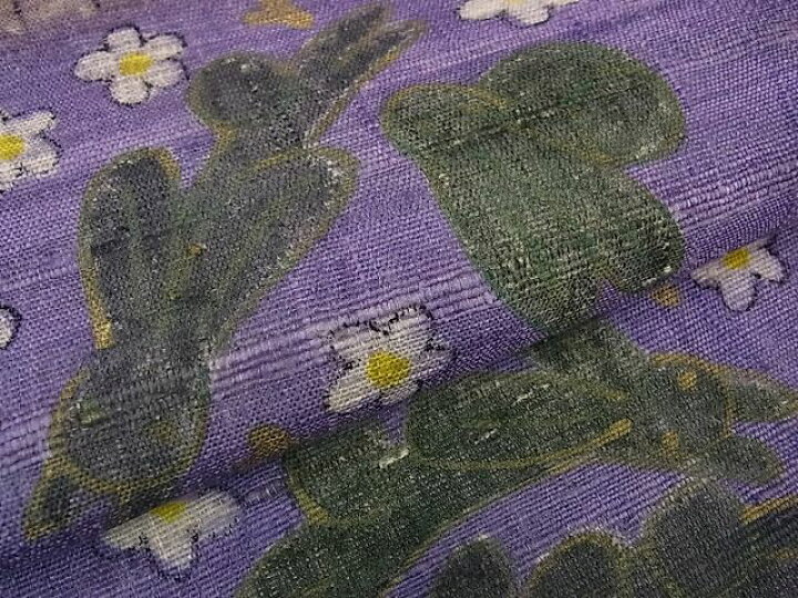 楽天市場】平和屋本店□希少 染色作家 山本由季 九寸名古屋帯 紬地 兎  