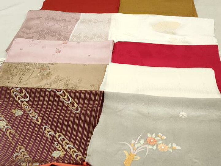 平和屋着物☆和装小物 上質な帯揚げ 10枚セット 逸品 CAAM5264qe  