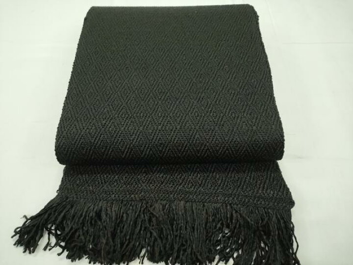 平和屋本店□希少 ざざんざ織 単衣 格子 逸品 DZAA3739kh5 （楽天市場  